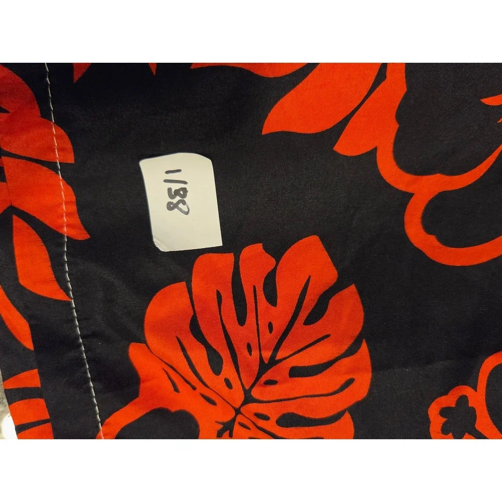 Banana Split USA Mens XL Swim Trunks Red Black Hibiscus Floral Mesh Board Shorts